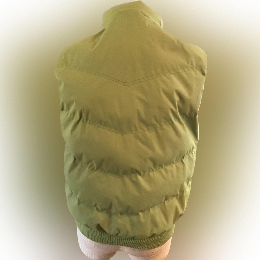 Vanessa’s Winter Collection Green Down Blend Puffy Vest Size M - Picture 2 of 5